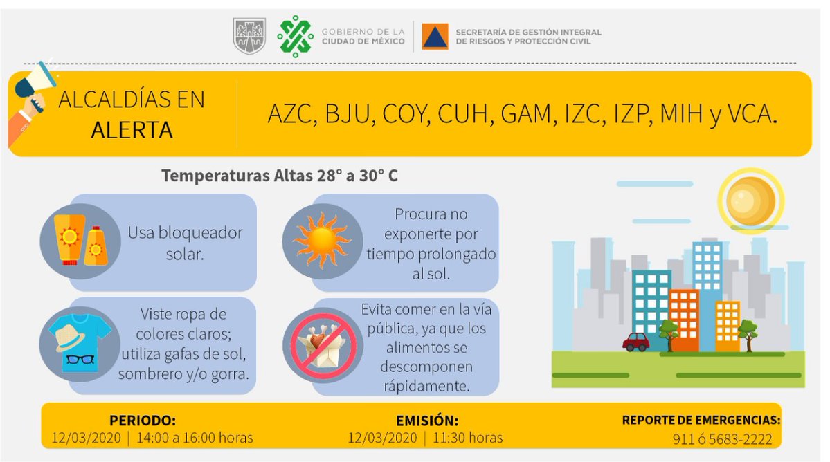 Activan Alerta Amarilla por altas temperaturas en nueve alcaldías - es7sl1cu8aajsj9