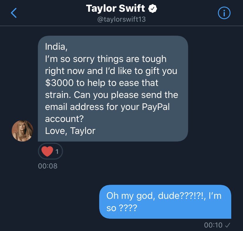Taylor Swift dona dinero a seguidores con problemas económicos por COVID-19 - euckdpswkamtfcq