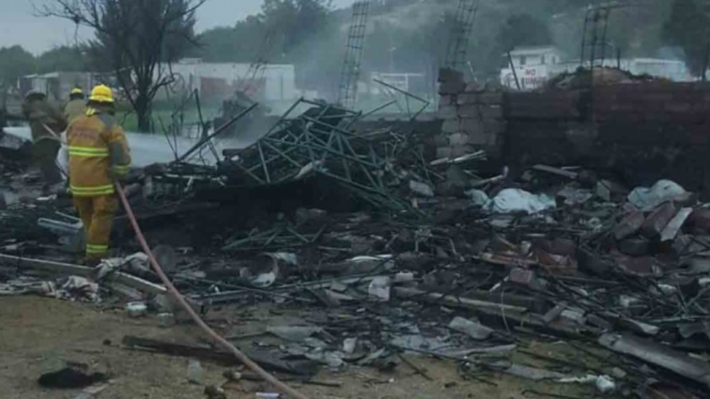 Explosión de polvorín deja dos muertos y cinco heridos en Tultepec