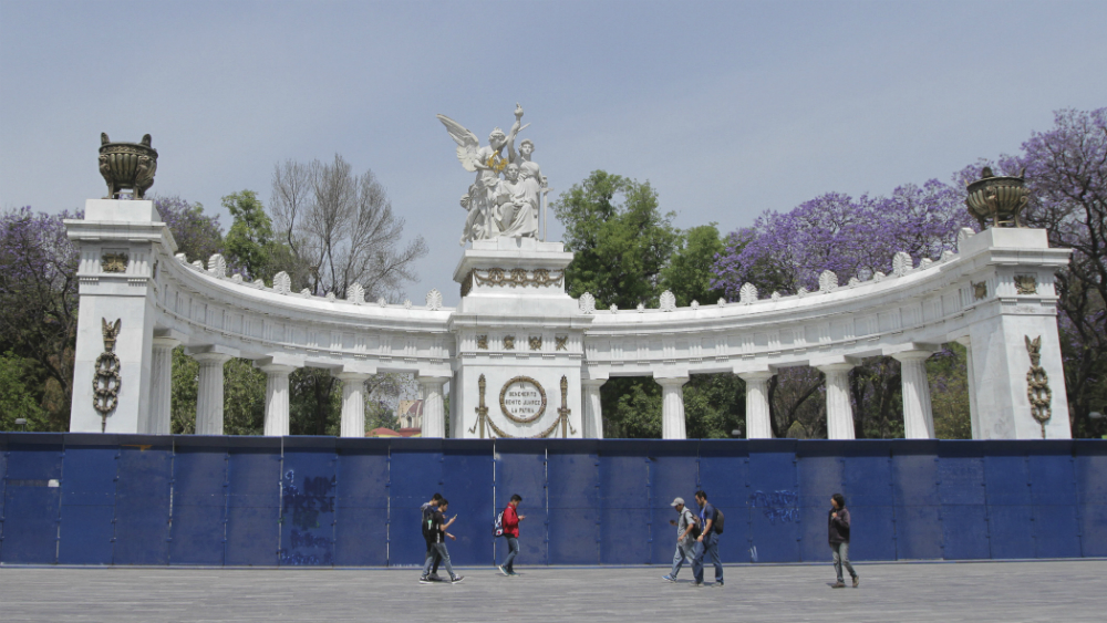 Protegen monumentos del Centro Histórico previo a marchas del domingo