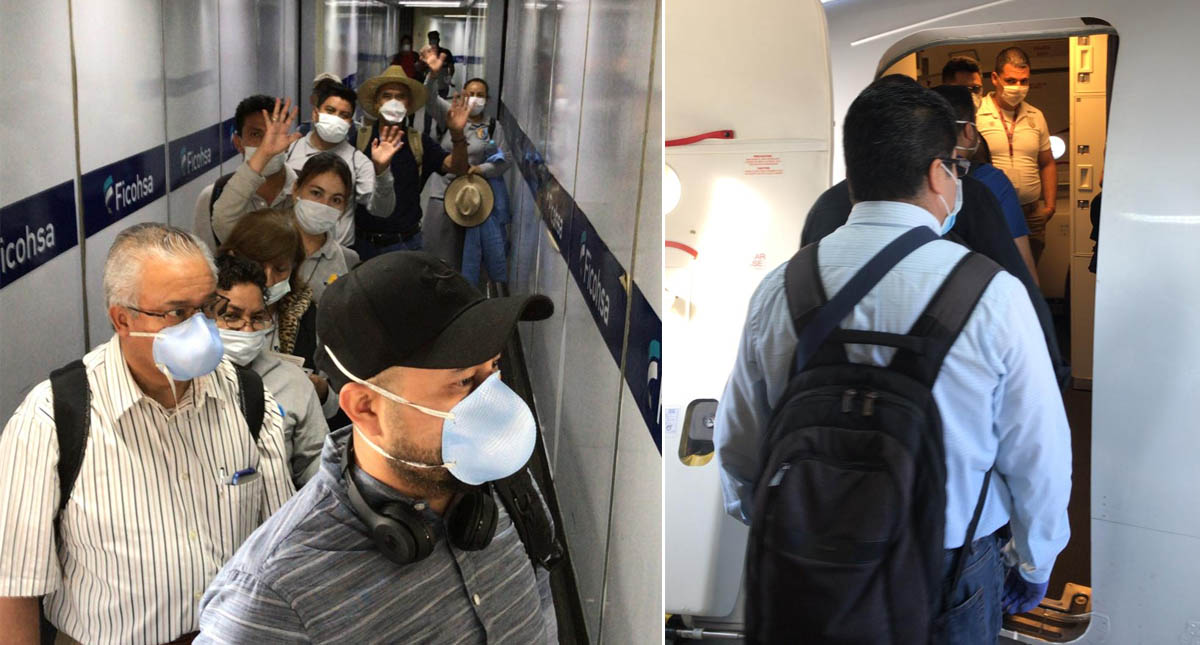 Mexicanos abordan avión en Honduras para ser repatriados; llegarán al AICM - honduras-mexicanos-connacionales-2