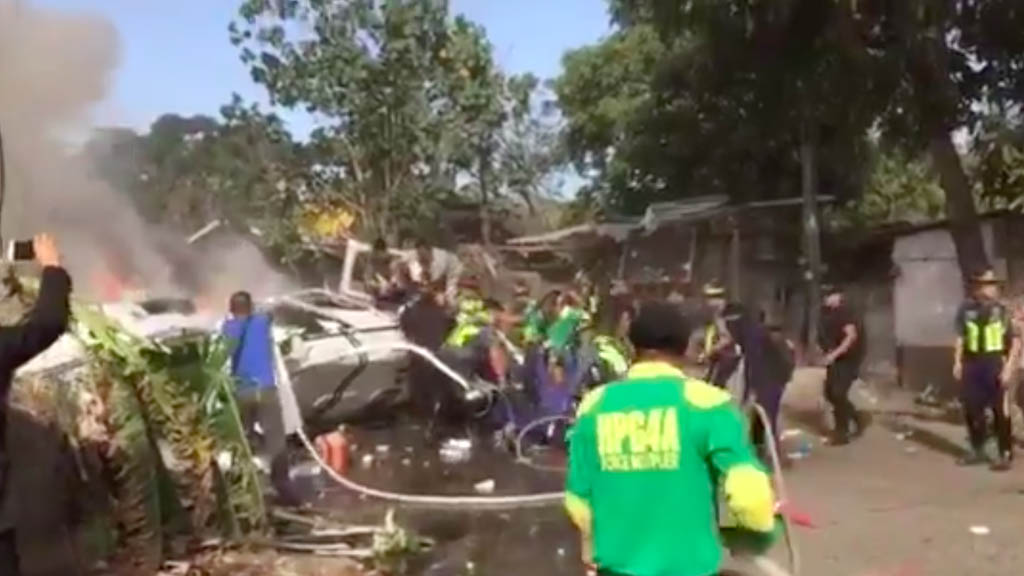 Jefe de la Policía de Filipinas resulta herido en accidente de helicóptero