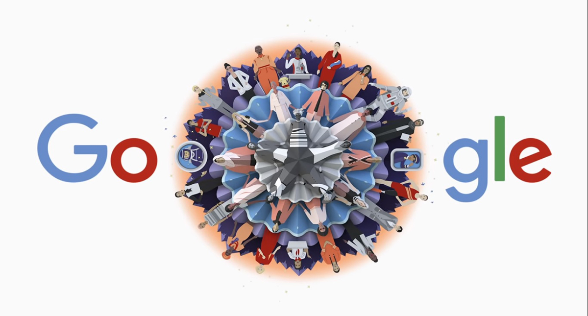 Google representa lucha de las mujeres por la igualdad en mandala