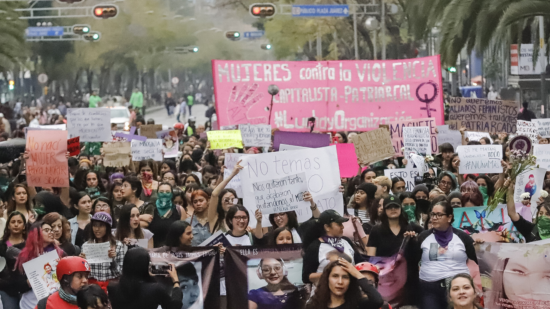 Movilizaciones por el Día Internacional de la Mujer en Ciudad de México