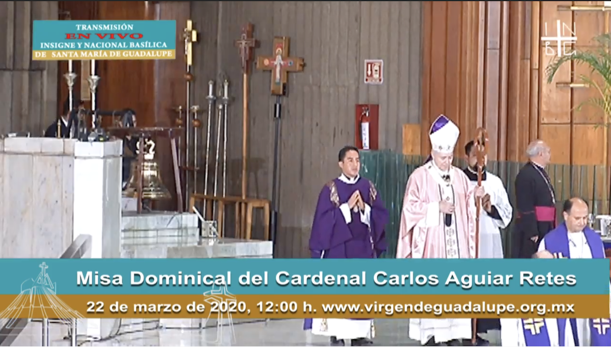 #EnVivo Misa Dominical desde la Basílica de Guadalupe