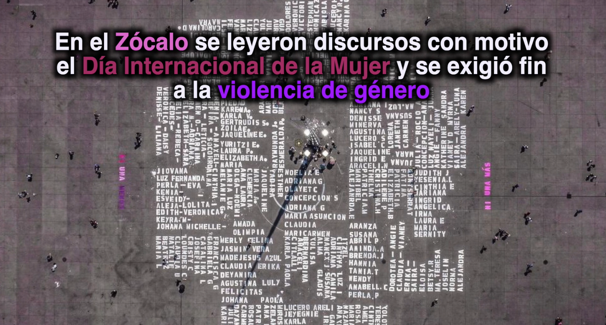 #8M Mujeres salen a la calle y exigen acabar con la violencia de género