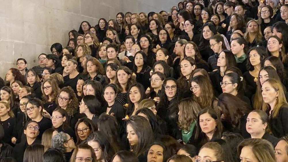 Mujeres de la SCJN protestan contra violencia de género