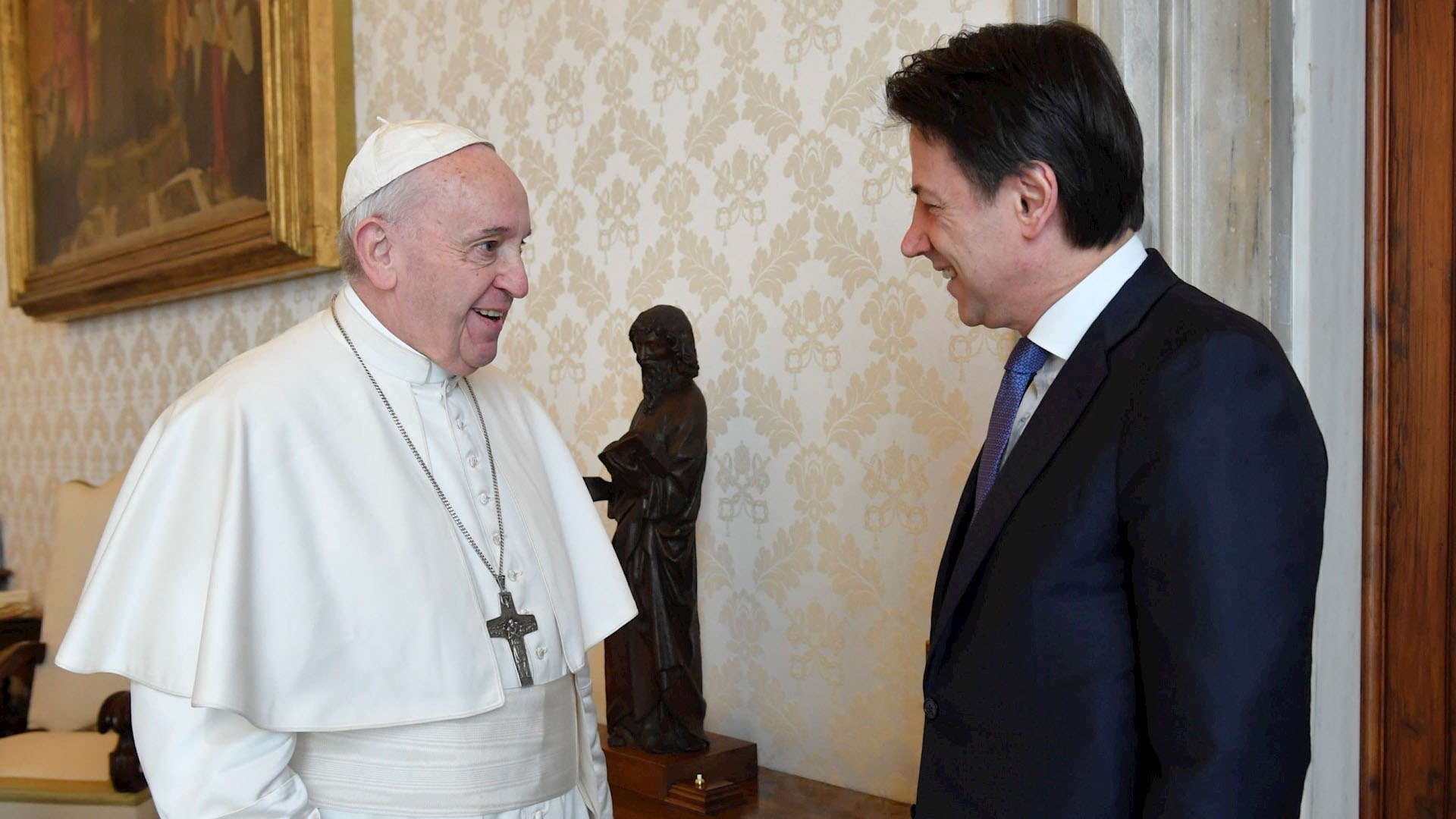El papa Francisco recibe a Giuseppe Conte en plena crisis por COVID-19