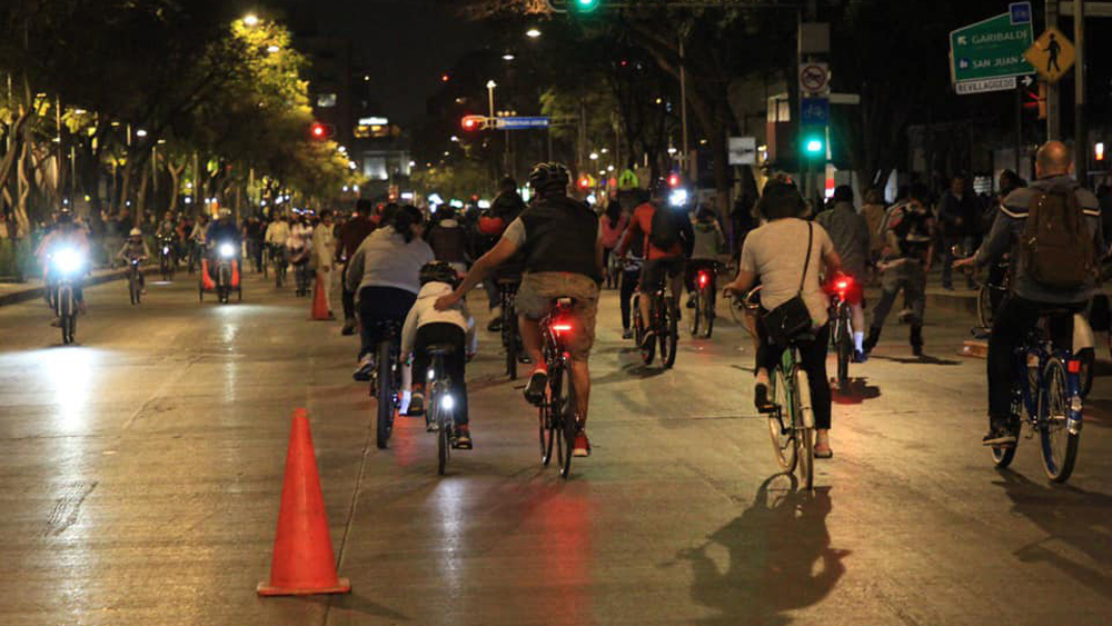 Ciudad de México cancela Paseo Nocturno en Bicicleta por coronavirus