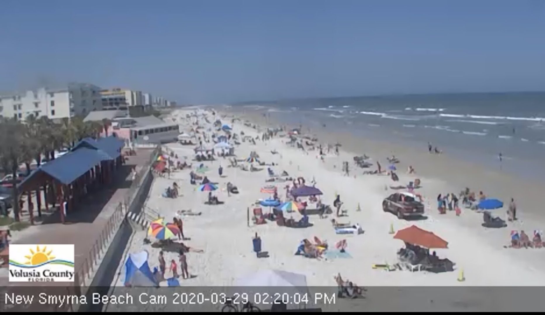 Pese a COVID-19 playas de Florida lucen llenas Pese a COVID-19 playas de Florida lucen llenas