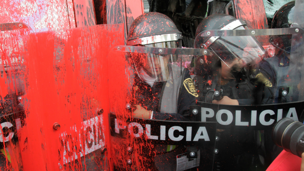Lesionadas 18 mujeres policías por #Marcha8M en CDMX