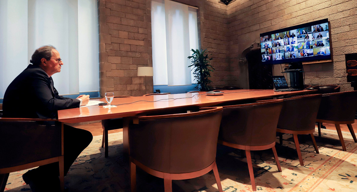 Quim Torra, presidente regional de Cataluña, da positivo a COVID-19 Quim Torra, presidente regional de Cataluña, da positivo a COVID-19