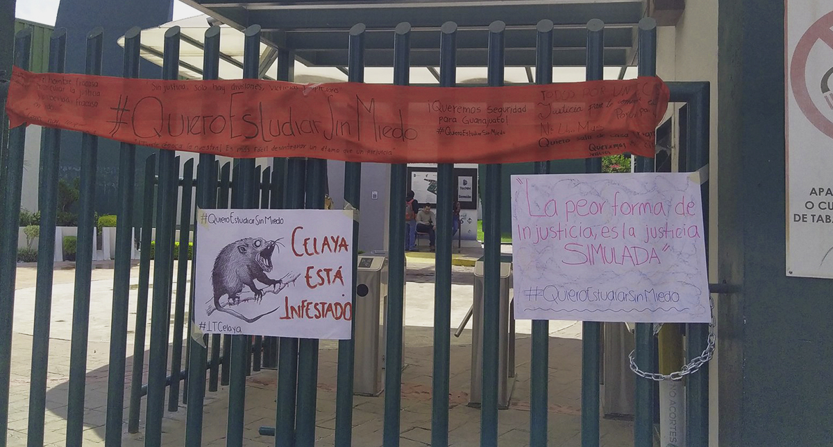 Estudiantes de Celaya convocan a marcha contra la inseguridad