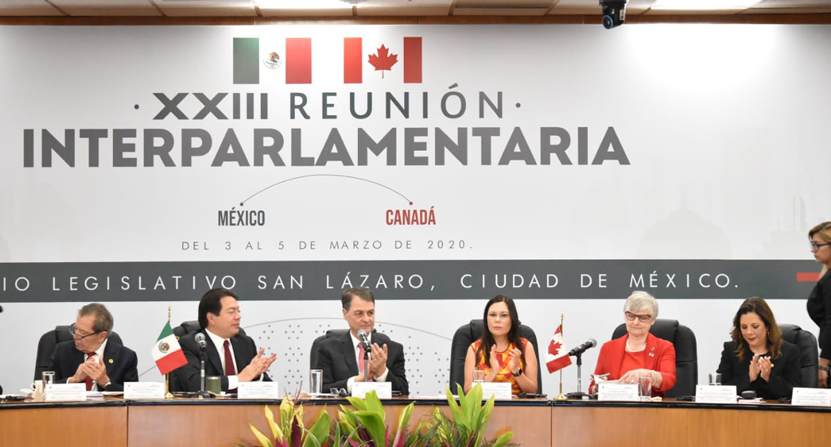 Legisladores de México y Canadá firman memorándum de entendimiento