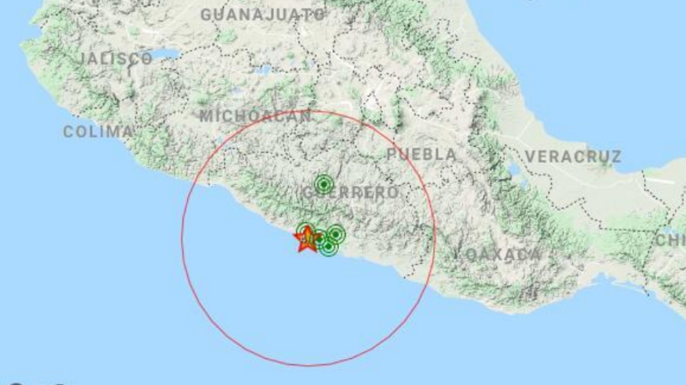 Sismo magnitud 4.1 sacude Guerrero