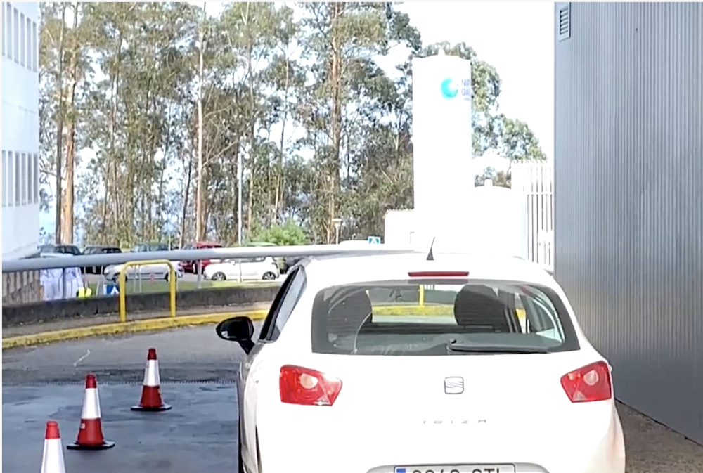 Test de coronavirus sin salir del coche