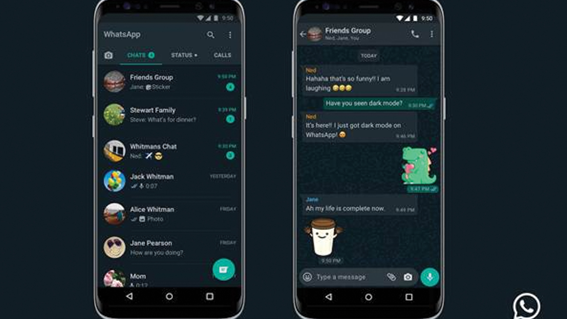 WhatsApp ya tiene modo oscuro