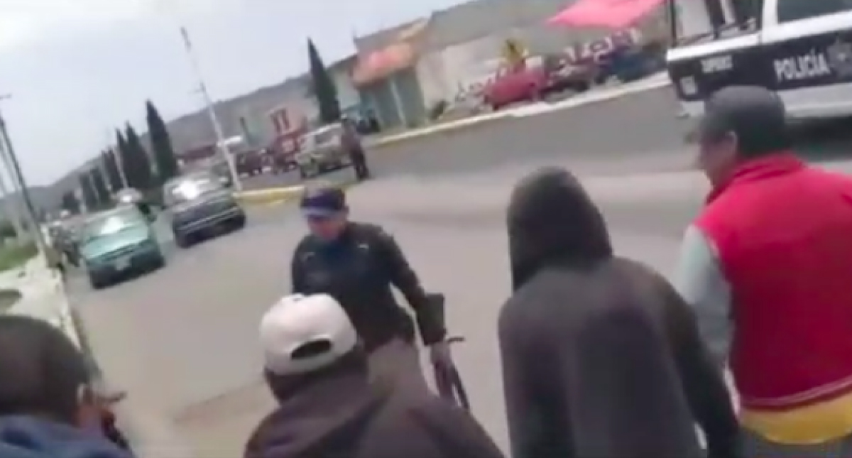 Agreden a elementos de seguridad en Puebla por implementación del uso obligatorio de cubrebocas