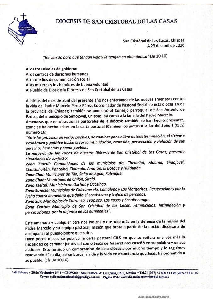 Diócesis de Chiapas denuncia amenazas de muerte del CJNG contra párroco - amenazas-parroco-chiapas