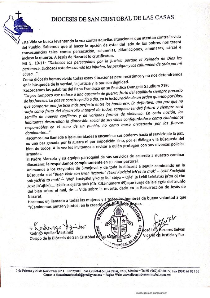 Diócesis de Chiapas denuncia amenazas de muerte del CJNG contra párroco - amenazas-parroco-chiapas2