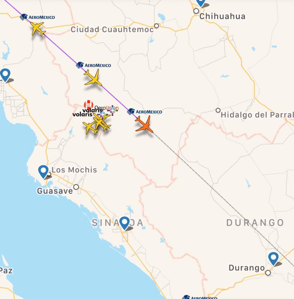 Aviones de Aeroméxico con insumos para COVID-19 entran a espacio aéreo mexicano - aviones-aeromexico