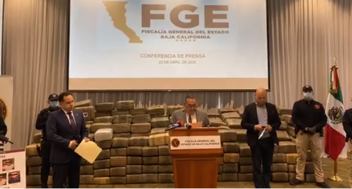 Incautan 2.2 toneladas de mariguana en Baja California