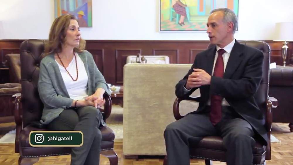 Gutiérrez Müller y López Gatell mandan mensaje a niños en cuarentena