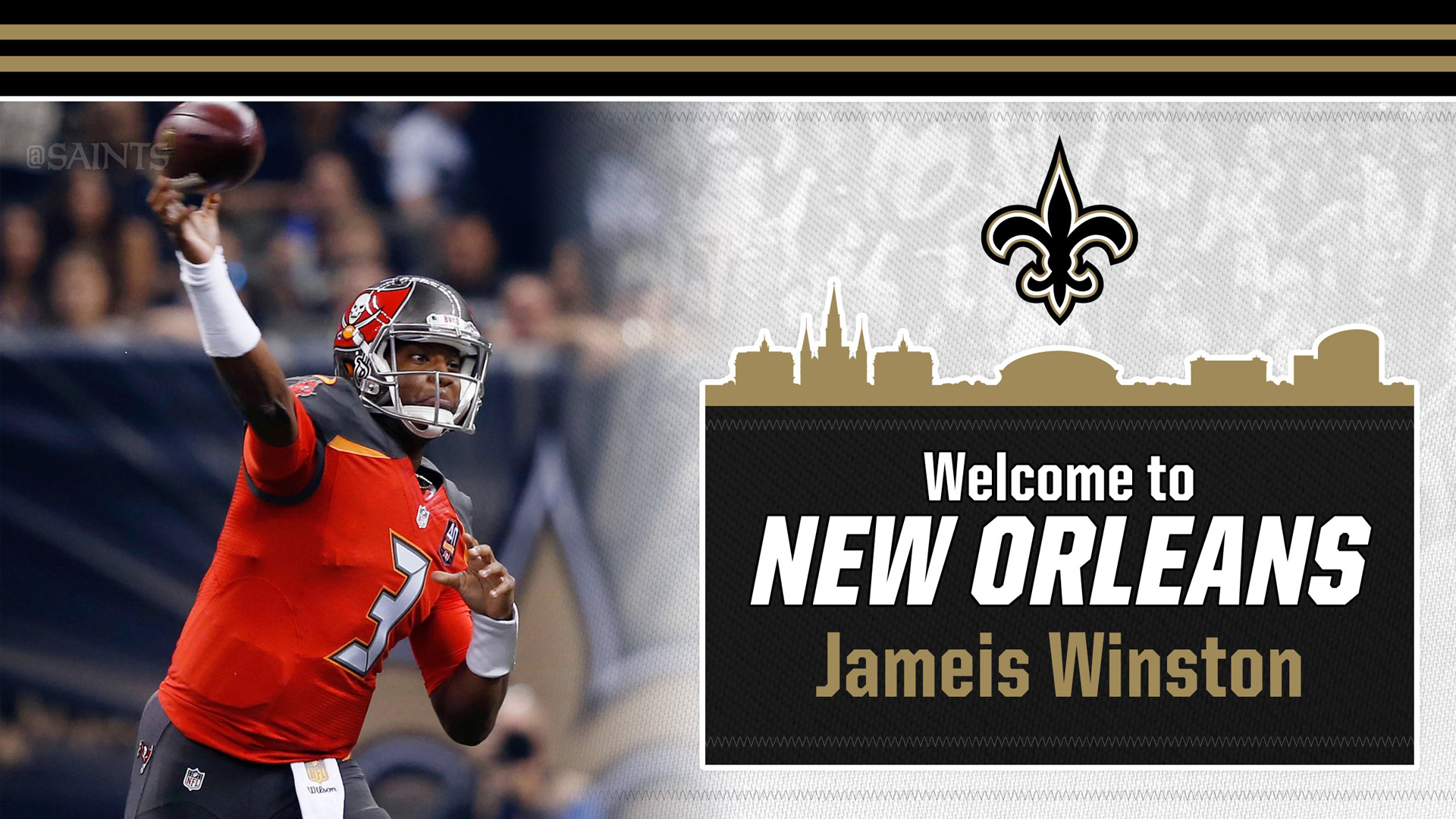 Saints de Nueva Orleans contratan al mariscal de campo Jameis Winston - bienvenida-de-jameis-winston-a-los-saints-de-nueva-orleans