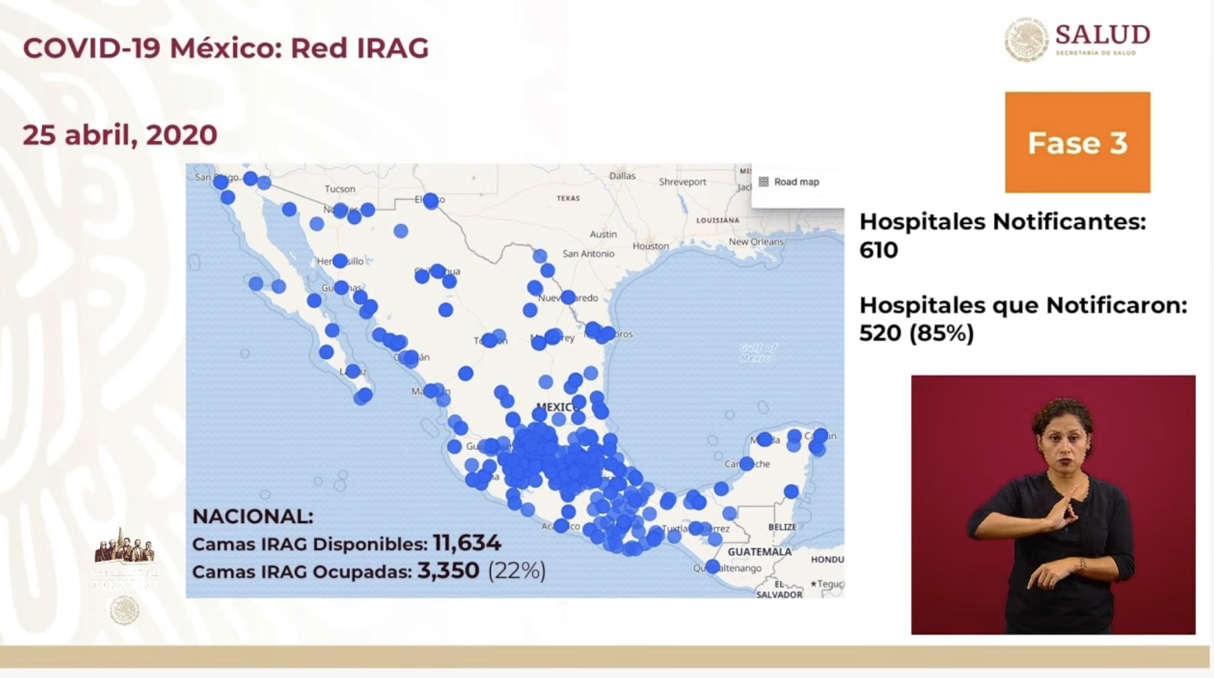 México tiene 11 mil 634 camas disponibles para COVID-19; el 22 % están ocupadas - captura-de-pantalla-2020-04-25-a-las-193319