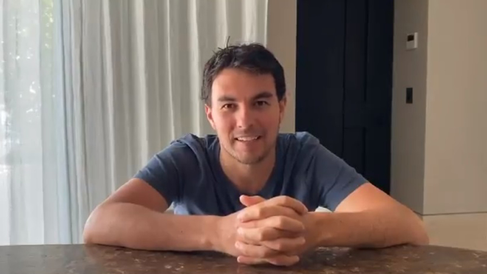 #Video ‘Checo’ Pérez envía mensaje de aliento por cuarentena