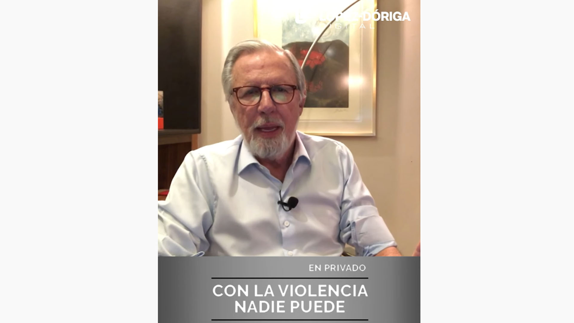 Con la violencia nadie puede