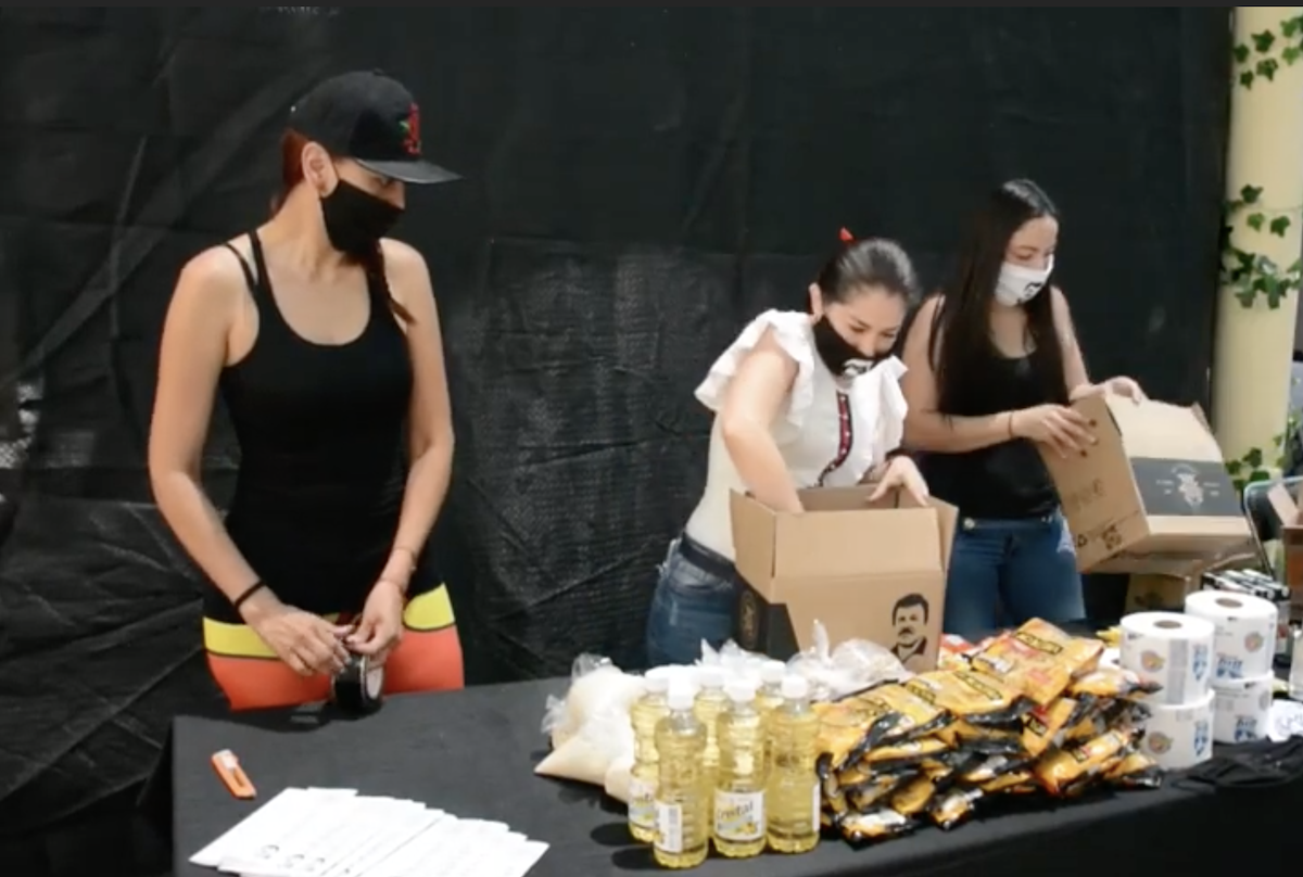 Entrega narcotráfico despensas en México