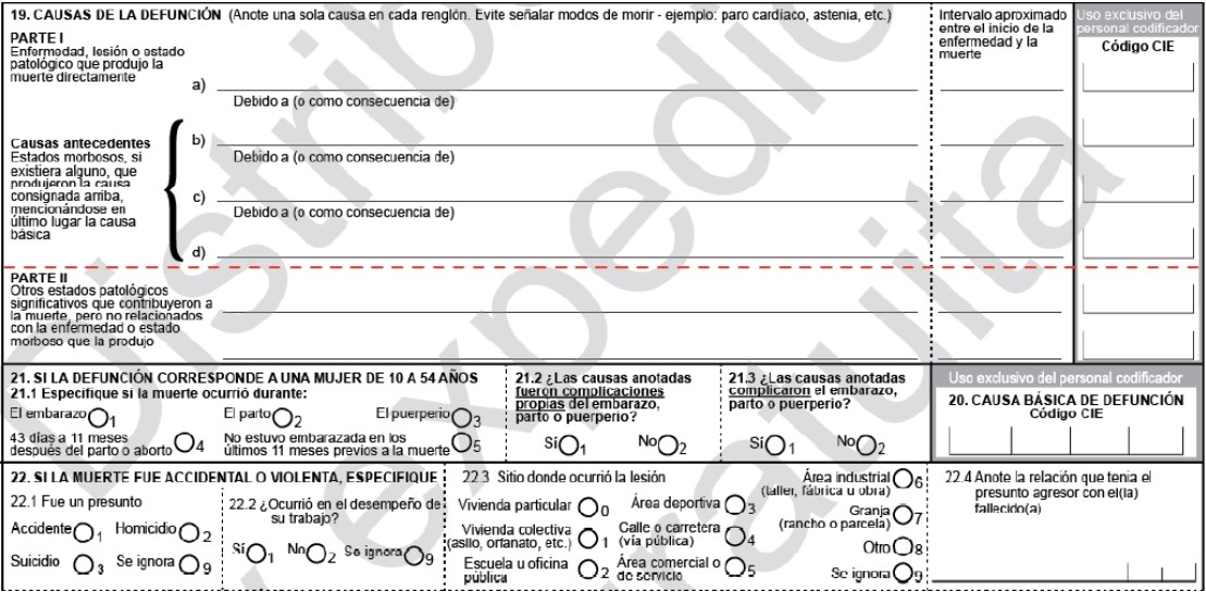 Así se debe llenar el certificado de defunción por coronavirus - ejemplo-de-certificado-de-defuncion