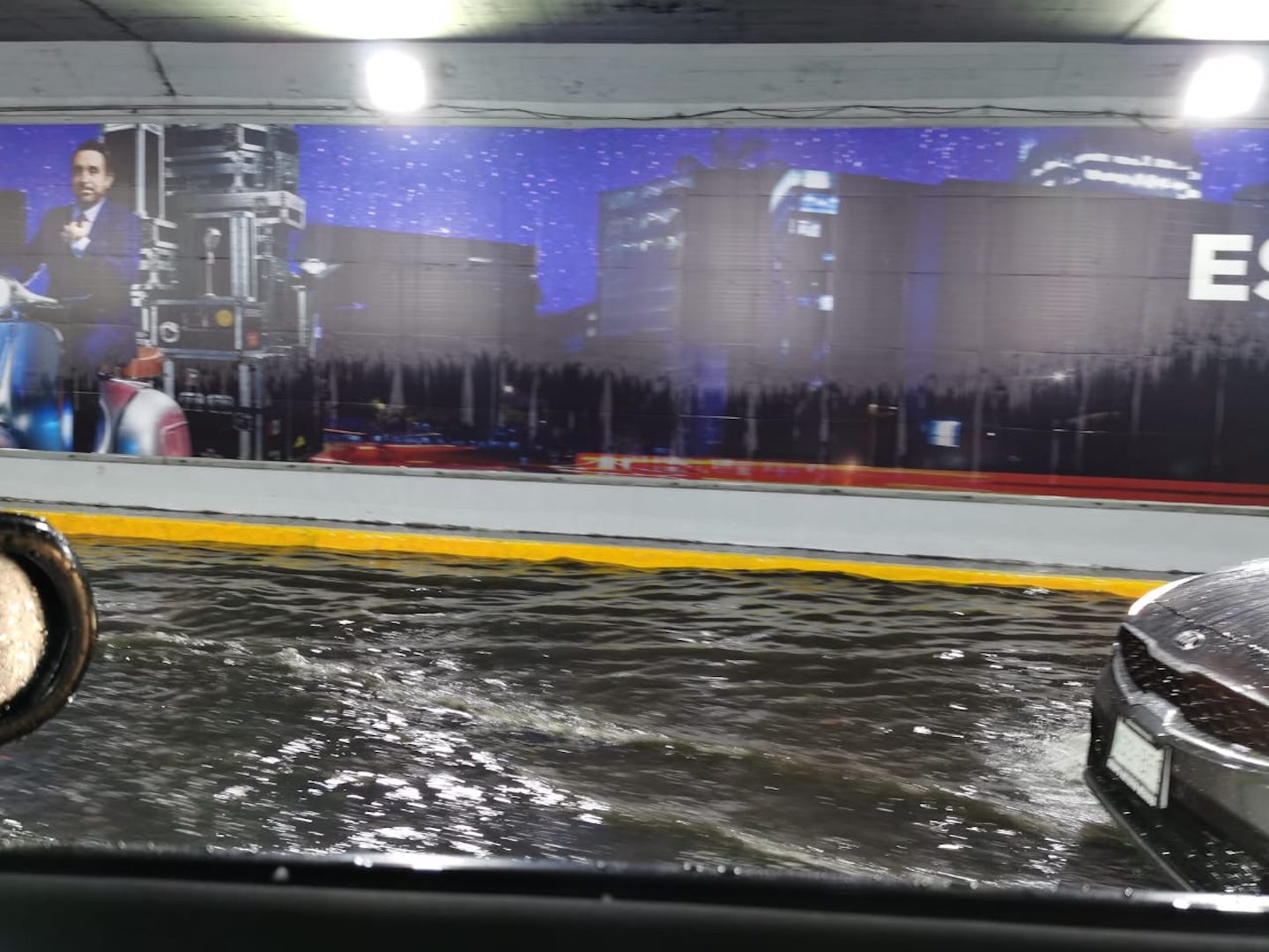 Granizada en la Ciudad de México - encharcamientos-lluvia