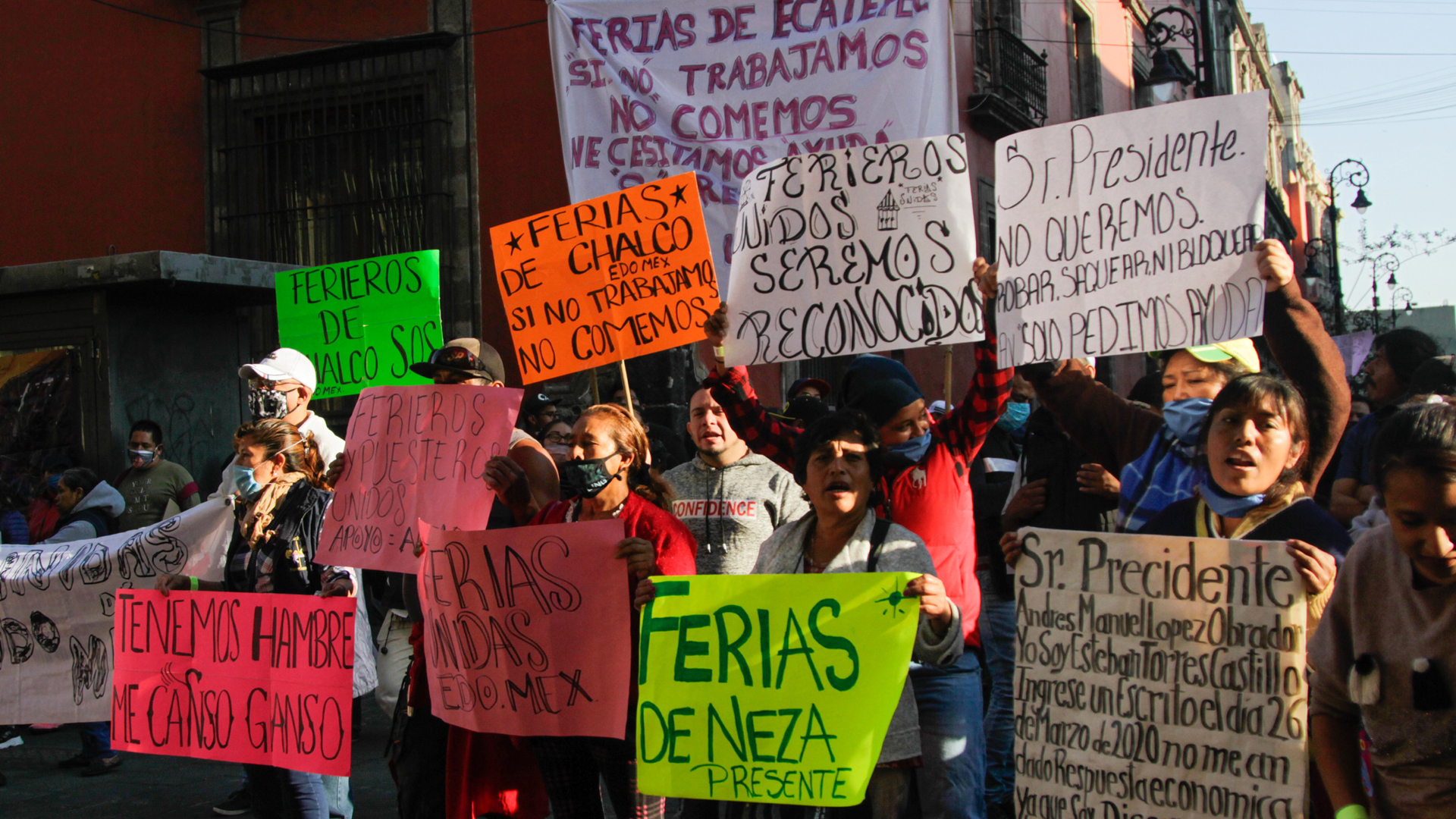 Ferieros y cirqueros exigen apoyos económicos a López Obrador