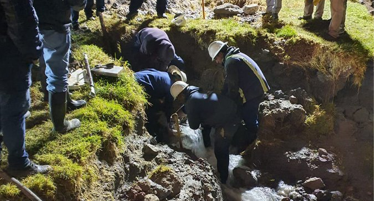 Conagua concluye reparación de fuga en el Sistema Cutzamala