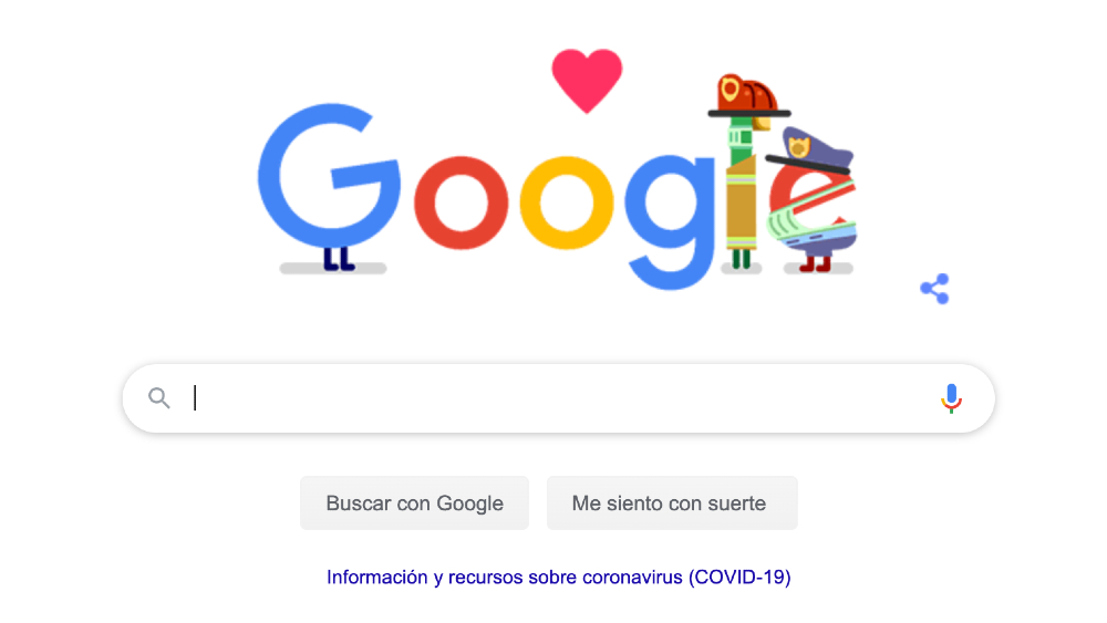 Google hace homenaje a trabajadores de servicios de emergencia