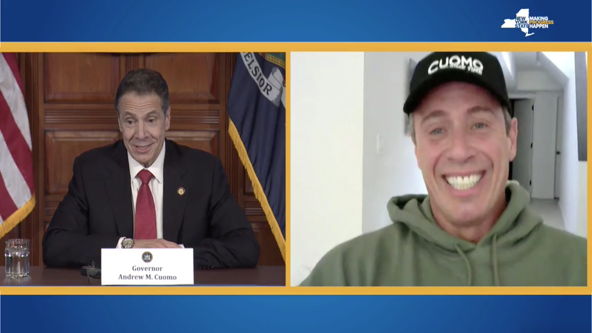 Hermanos Cuomo dan videoconferencia sobre cómo afrontar el COVID-19