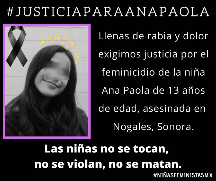 Asesinan dentro de su casa a Ana Paola; tenía 13 años de edad - justiciaparaanapaola