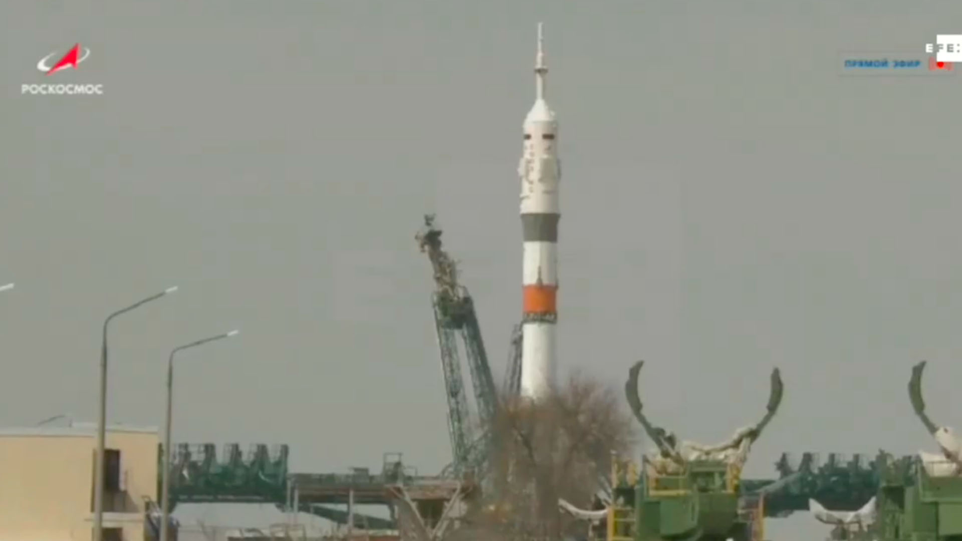 La nave tripulada Soyuz MS-16 parte hacia la Estación Espacial Internacional
