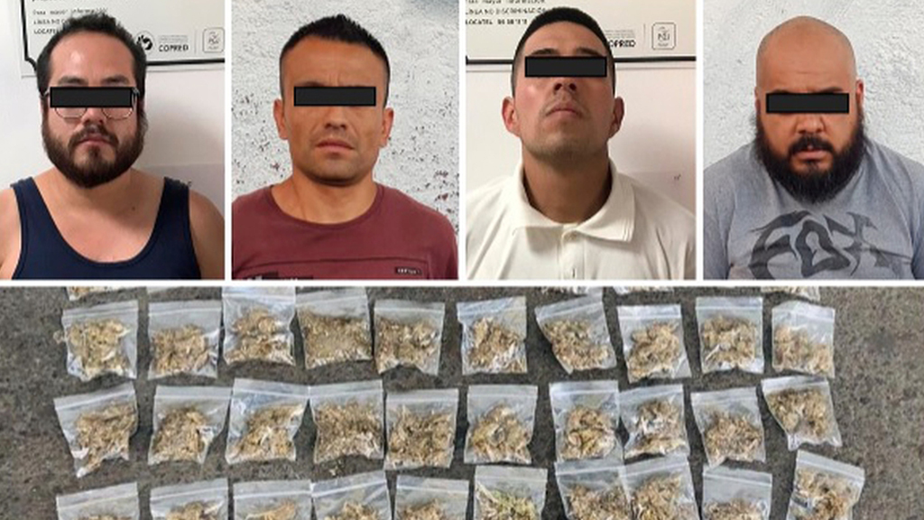 Detienen en Azcapotzalco a cuatro presuntos narcomenudistas