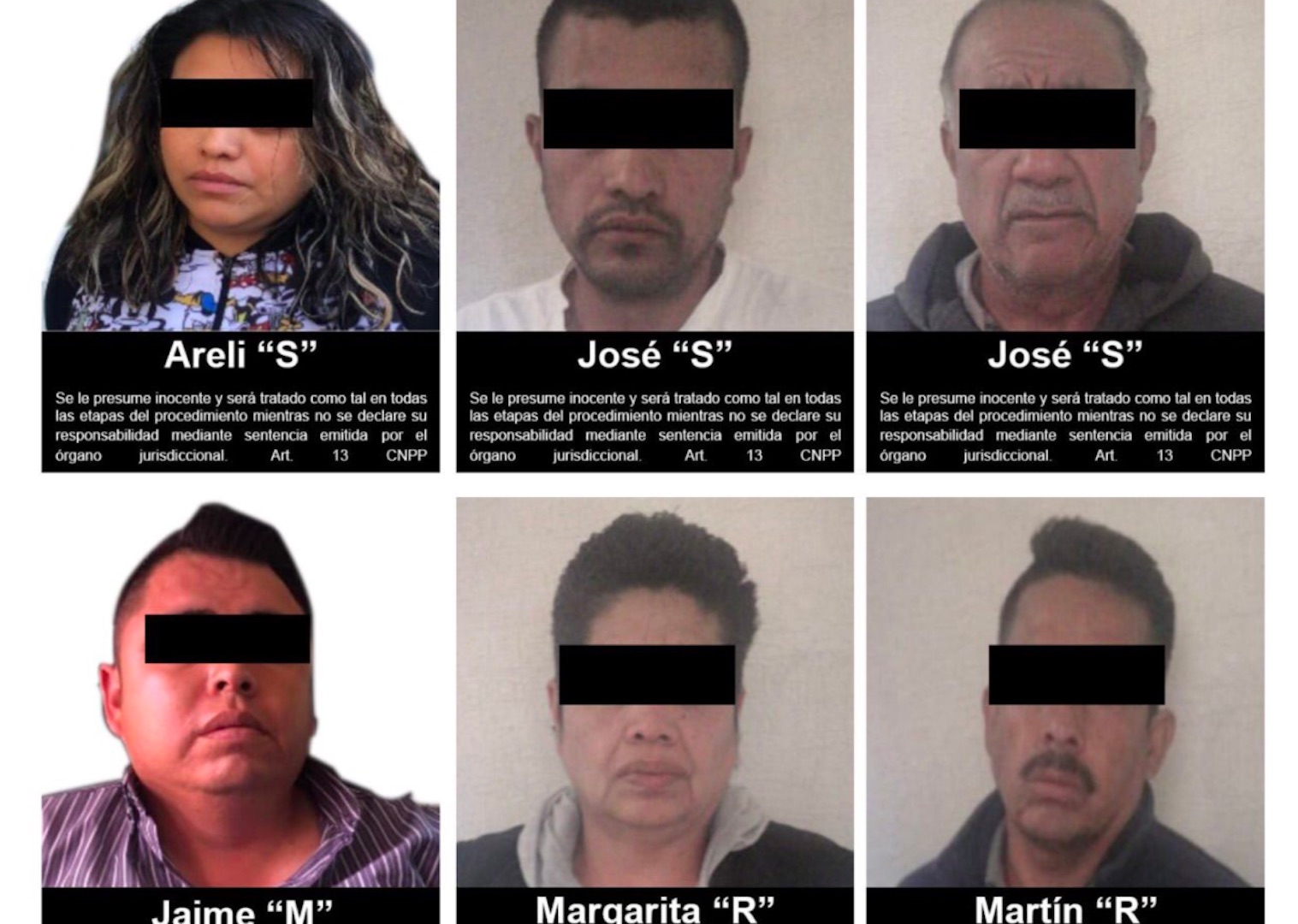 Vinculan a proceso a seis presuntos secuestradores