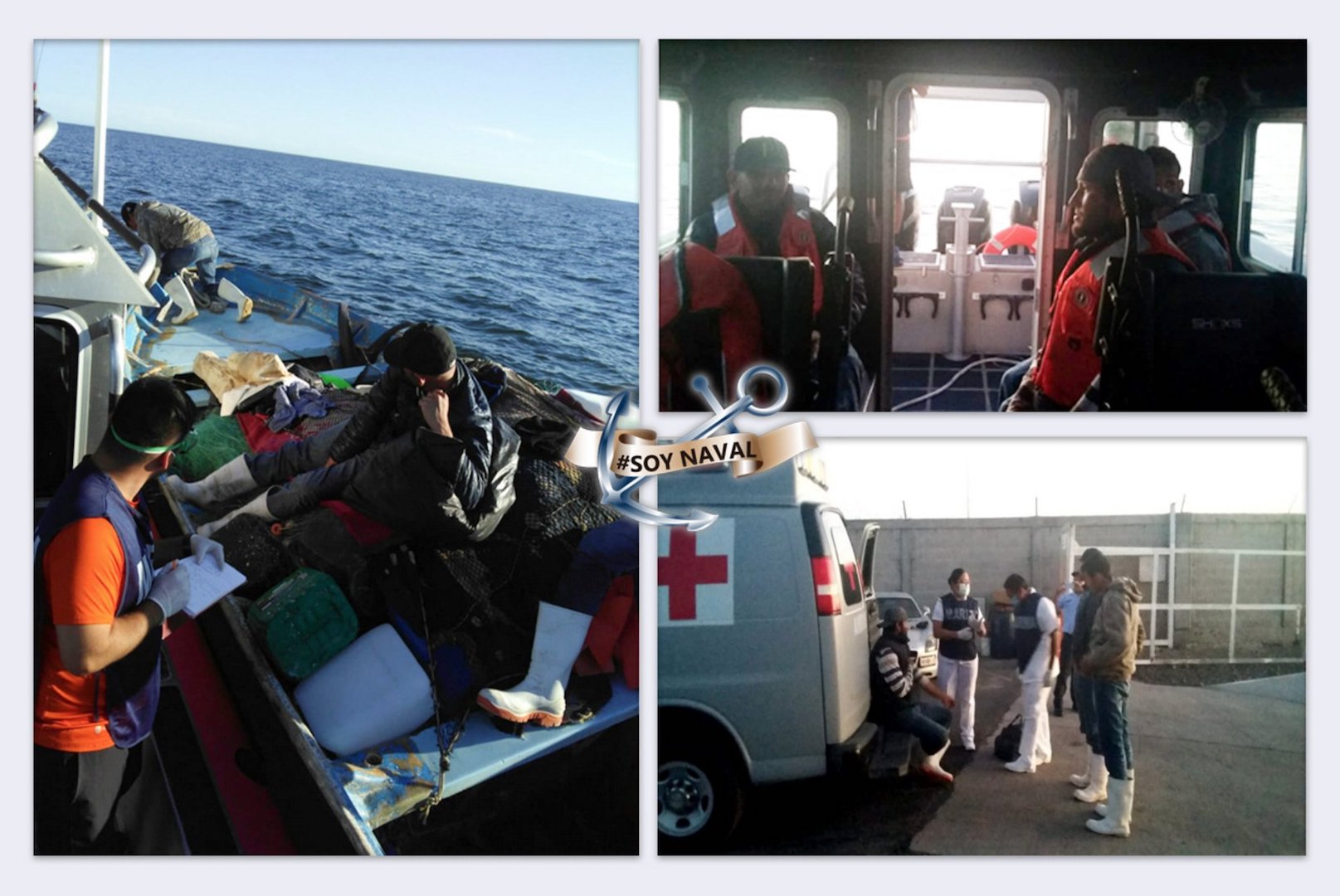 Rescatan a tres náufragos en Sinaloa