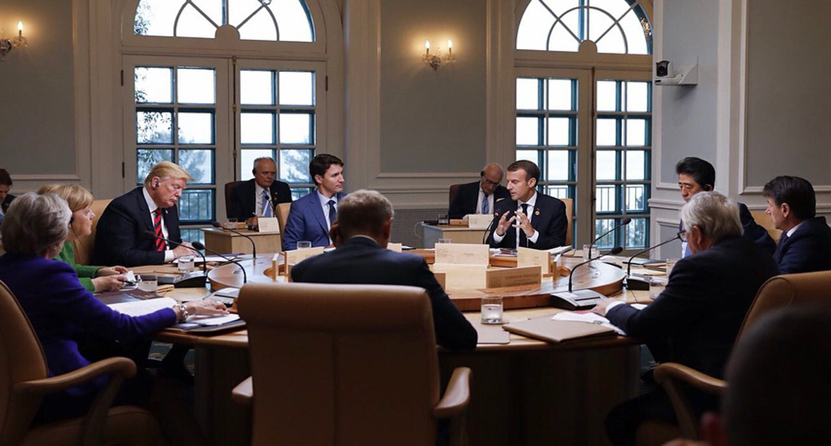 Emmanuel Macron defiende a la OMS ante Trump y G7