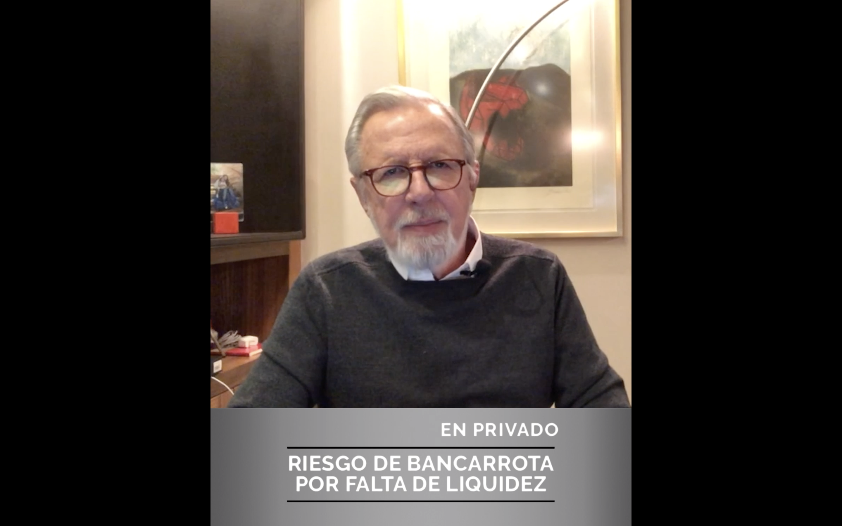 Riesgo de bancarrota por falta de liquidez