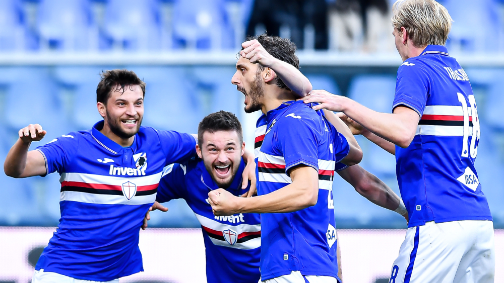 Sampdoria anuncia que todos sus jugadores contagiados de COVID-19 ya se curaron