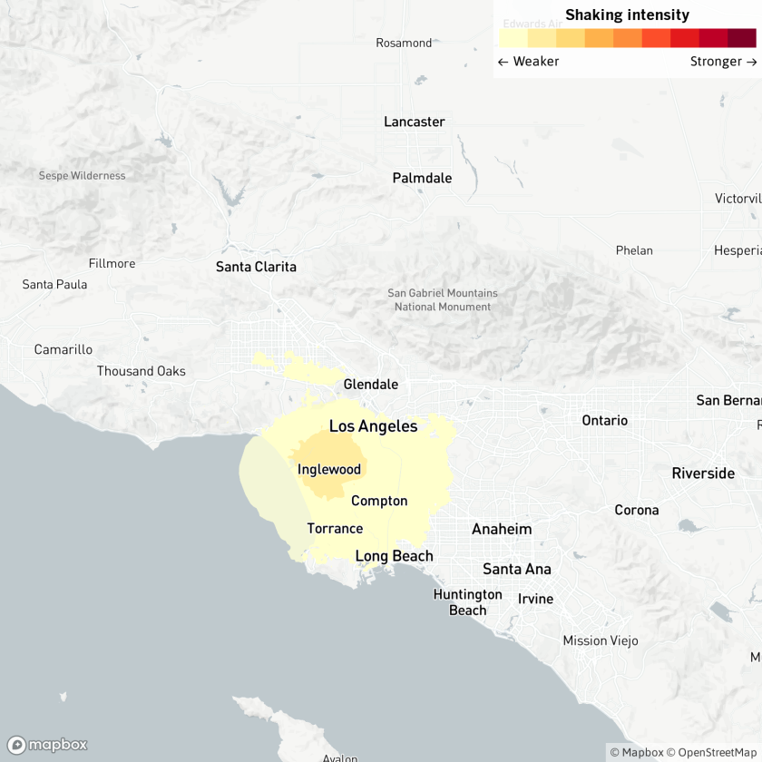 Sismo magnitud 3.7 sacude el sur de Los Ángeles - sismo-los-angeles