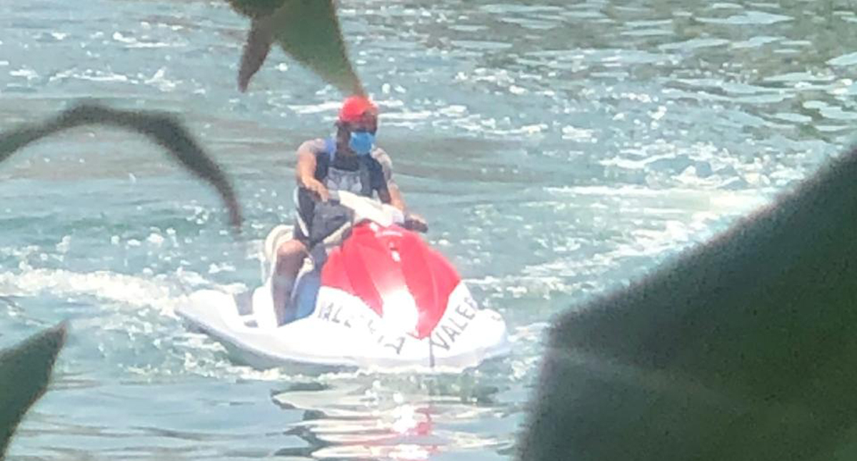 Turistas no respetan cuarentena y realizan actividades deportivas en lago de Tequesquitengo