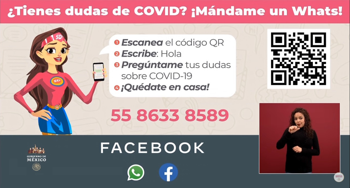 'Susana Distancia' responderá dudas sobre el COVID-19 vía WhatsApp - whatsapp-de-susana-distancia