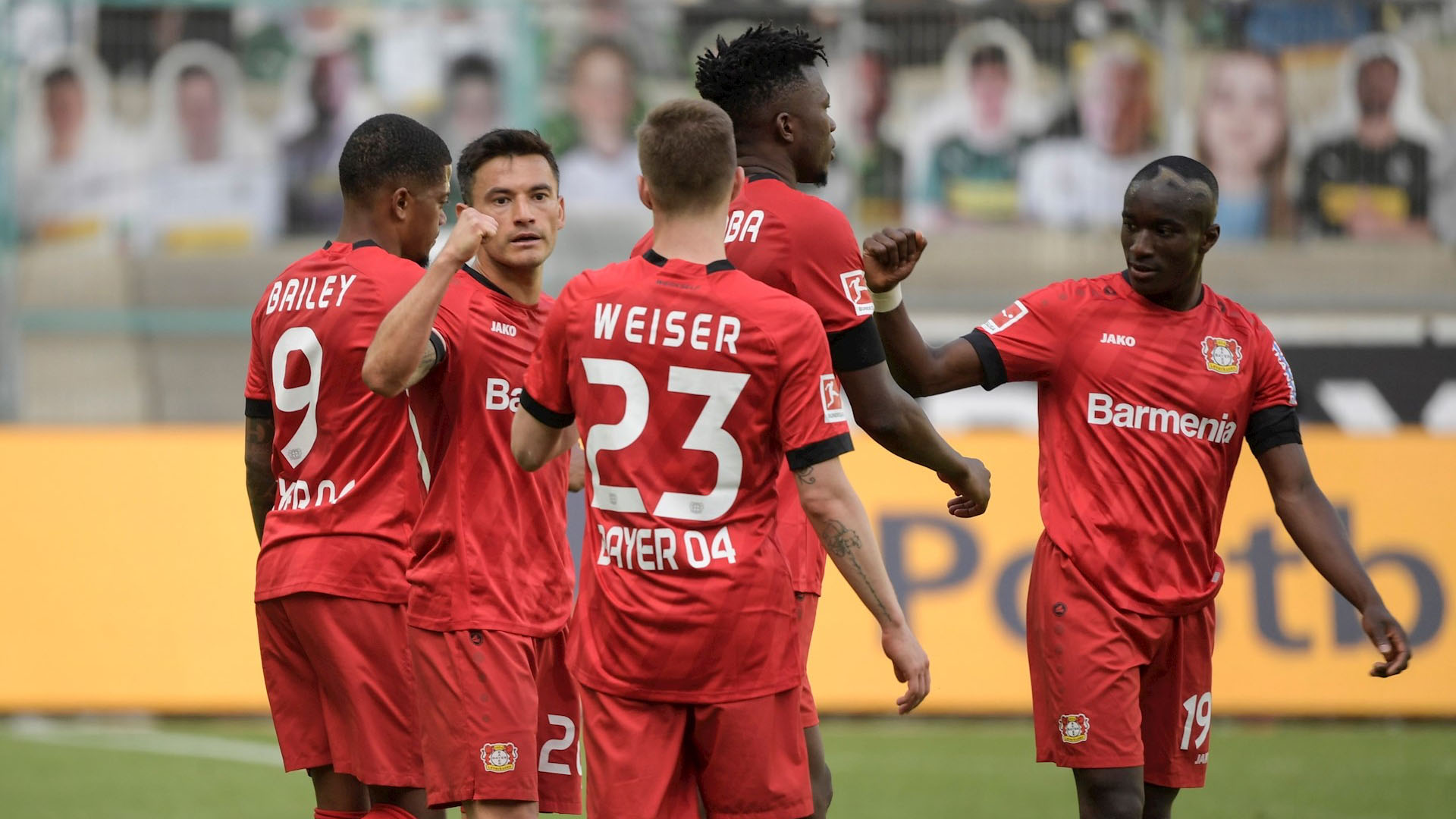 Bayer Leverkusen vence al Monchengladbach y es tercero en la Bundesliga